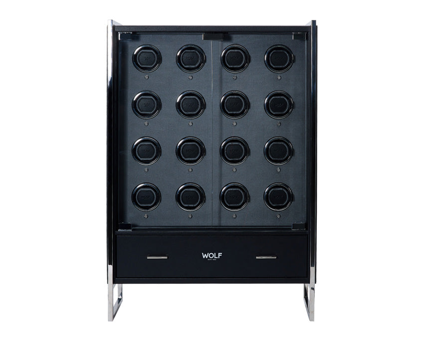 WOLF Classic 16 Piece Watch Winder Cabinet