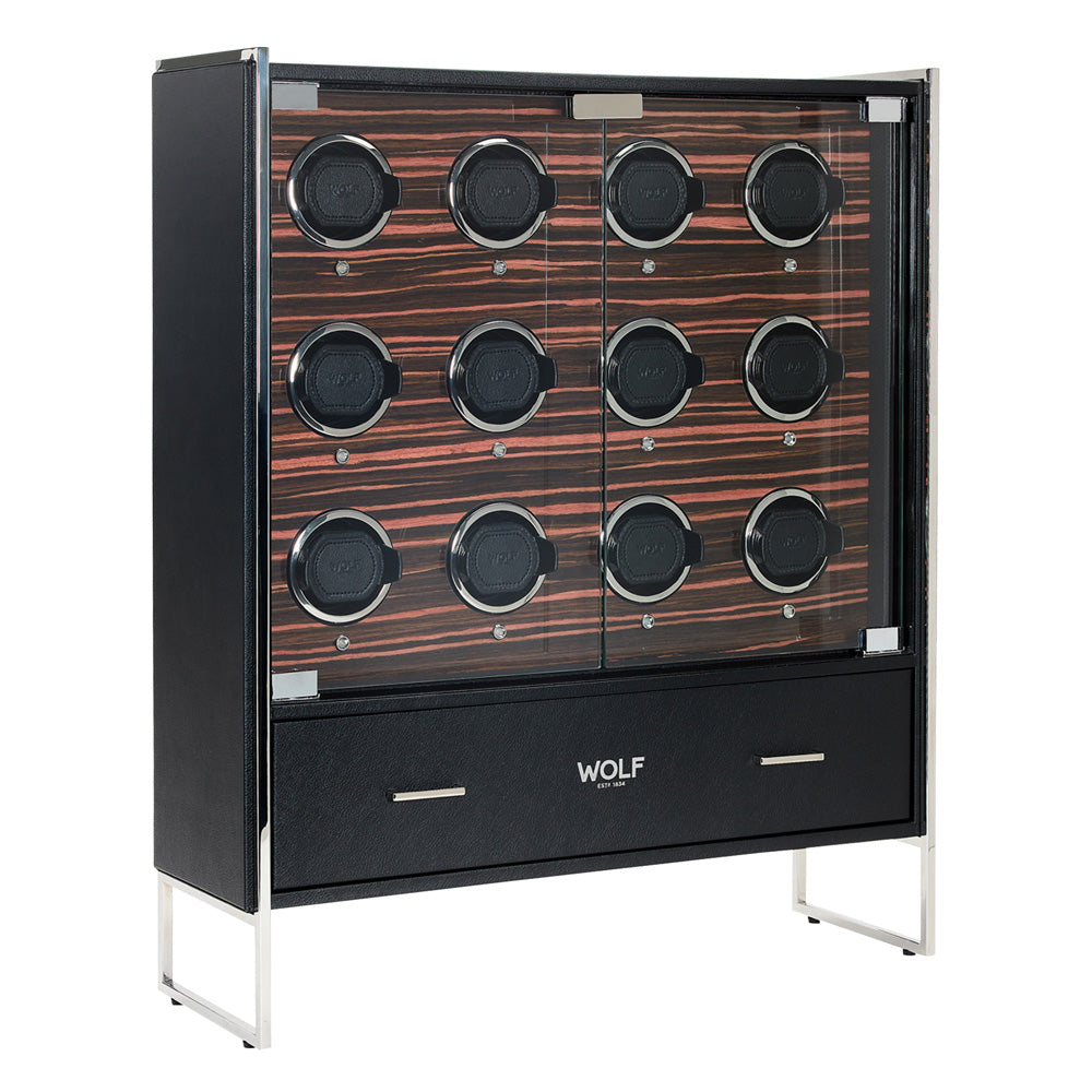 WOLF Roadster 12 Piece Watch Winder Cabinet - view 2