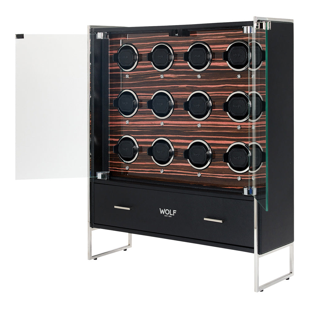 WOLF Roadster 12 Piece Watch Winder Cabinet - view 3