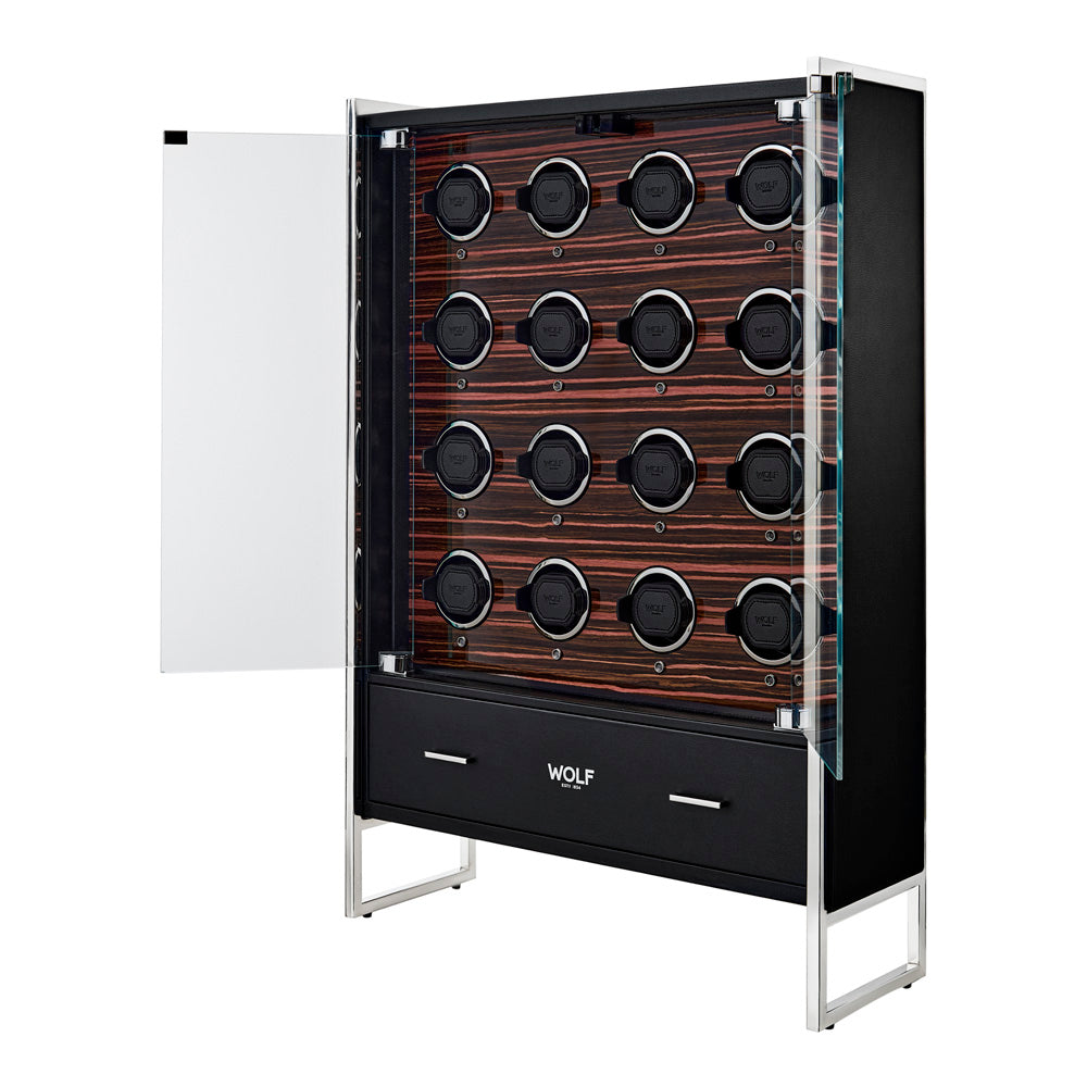 WOLF Roadster 16 Piece Watch Winder Cabinet - view 3