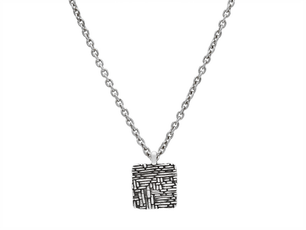 John Varvatos Artisan Sterling Silver Pendant Necklace, with No Stone