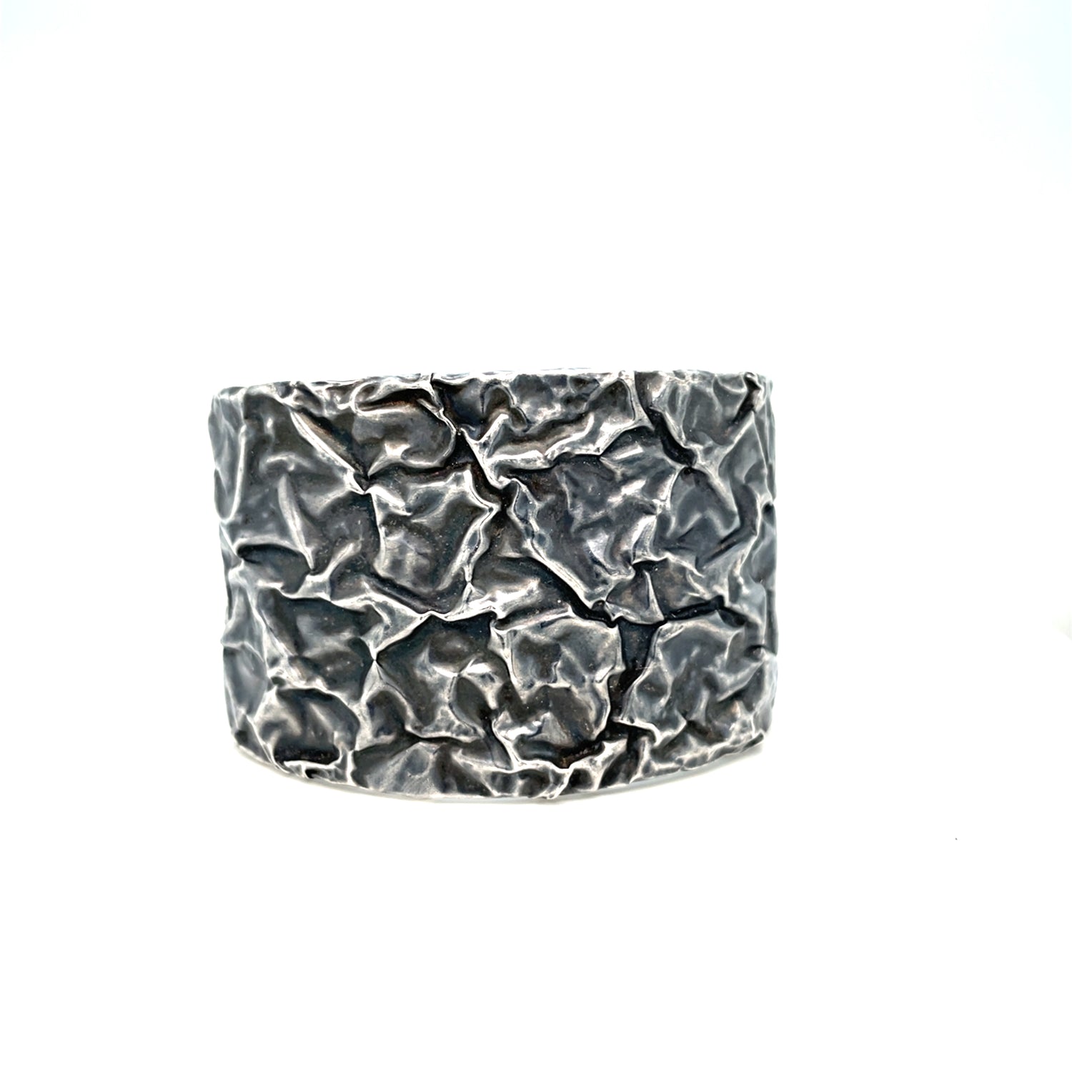 Oxidized Silver "Crush" Cuff