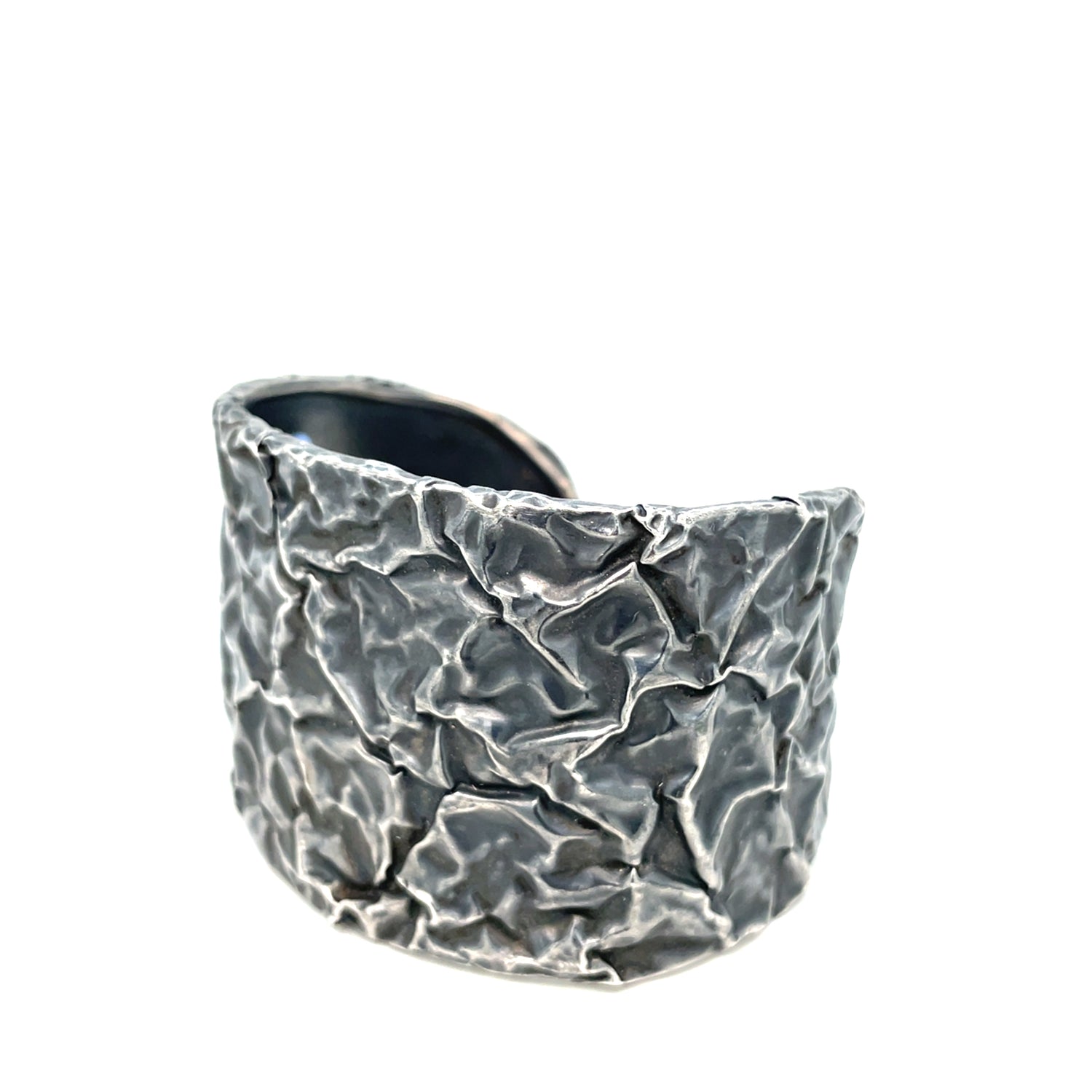 Oxidized Silver "Crush" Cuff