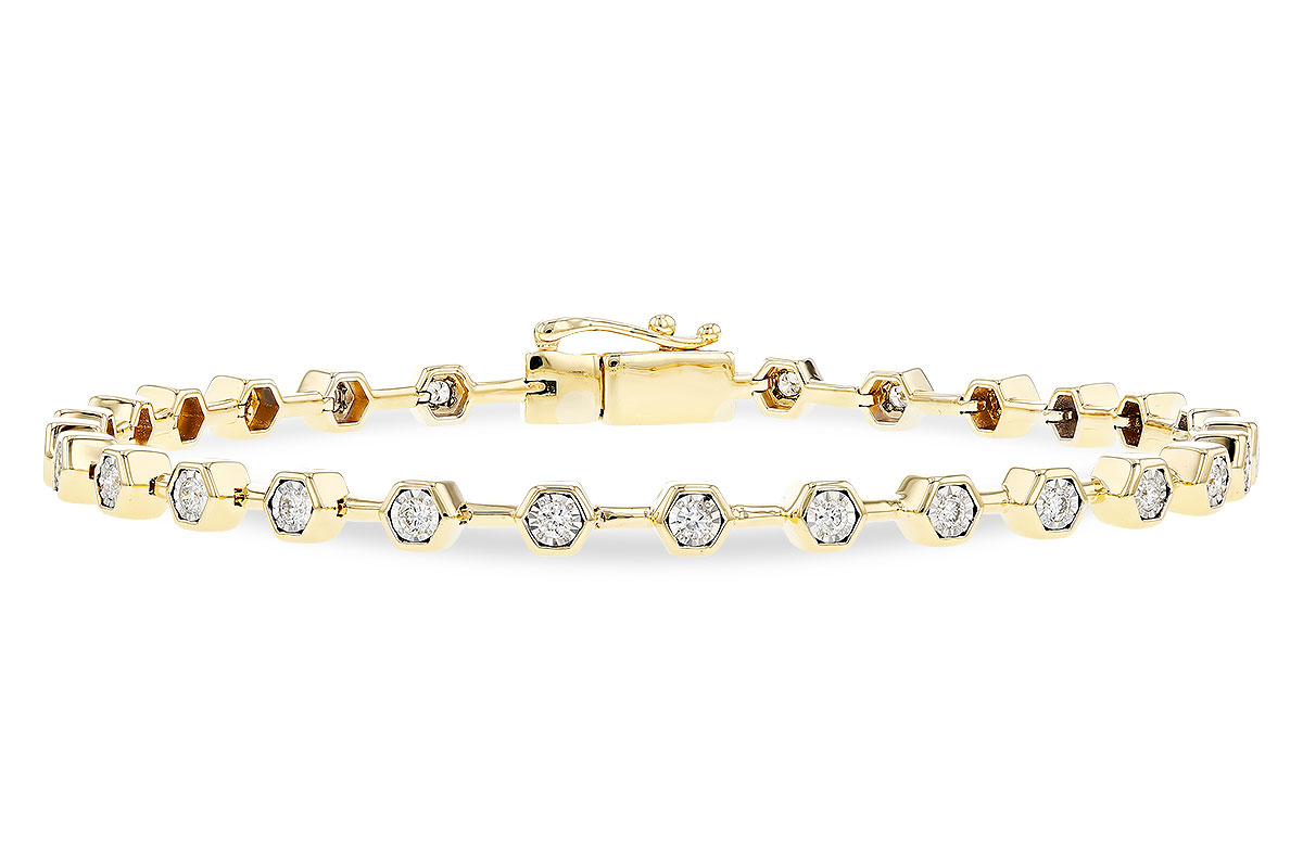 14 Karat Gold Diamond Bracelet