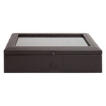 WOLF WM Brown 4 Piece Watch Accessory Box