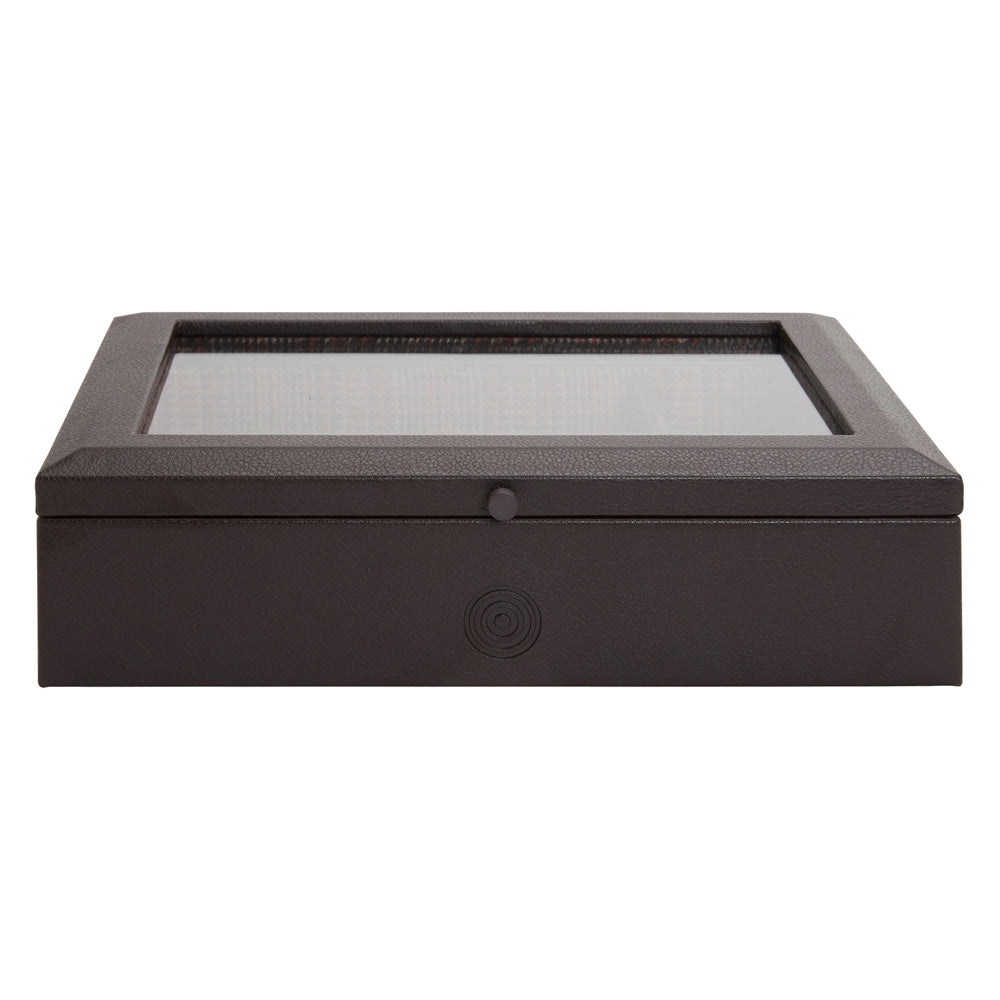 WOLF WM Brown 4 Piece Watch Accessory Box