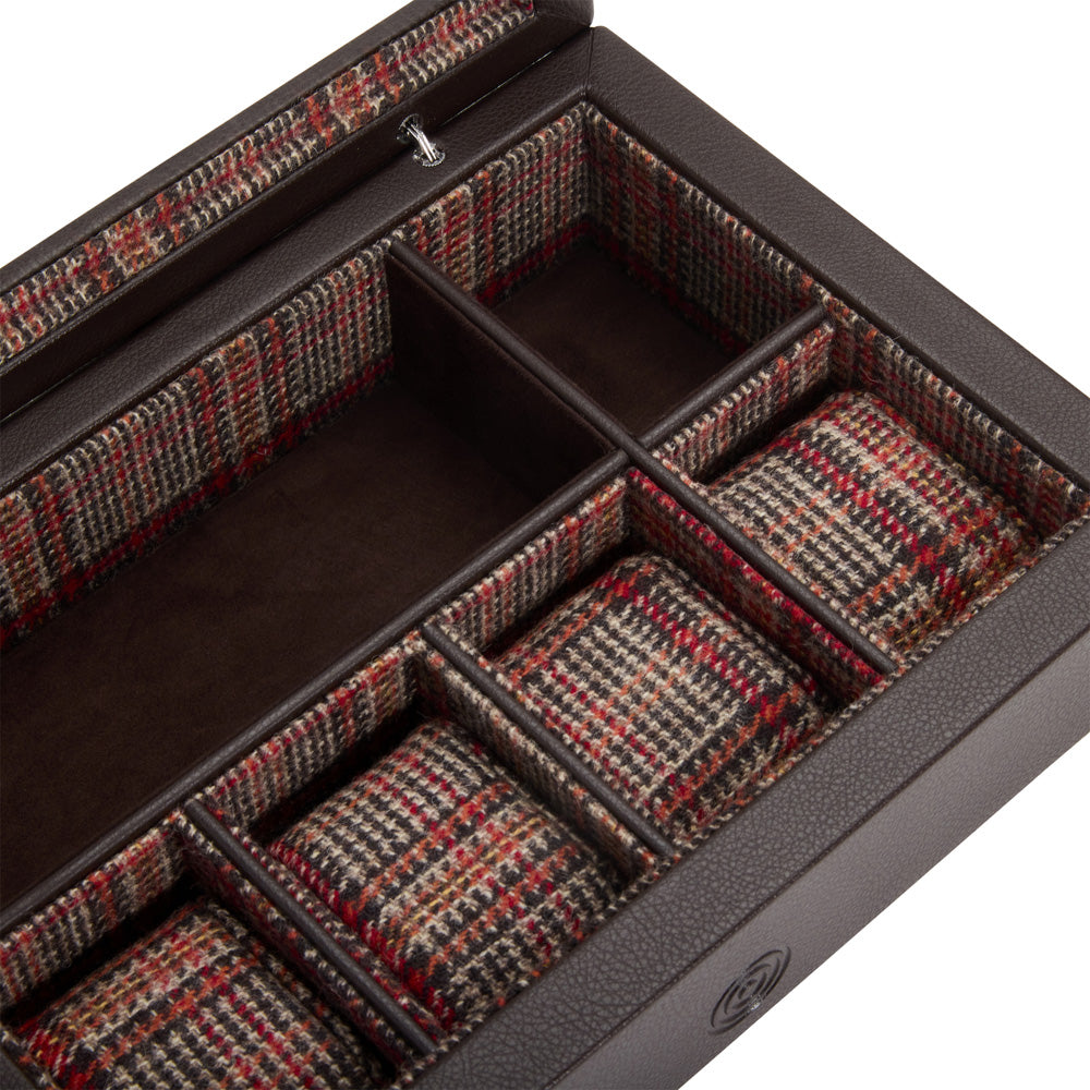 WOLF WM Brown 4 Piece Watch Accessory Box - view 4