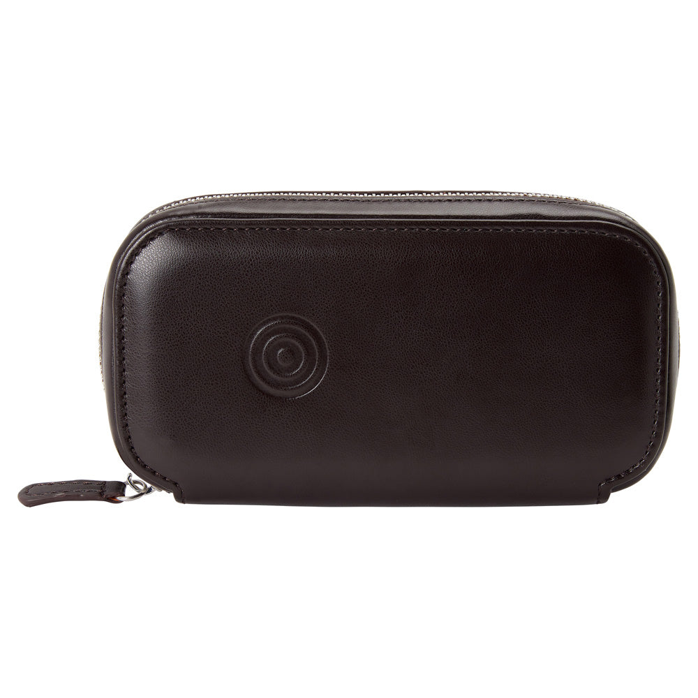 WOLF WM Brown 2 Piece Watch Zip-Case