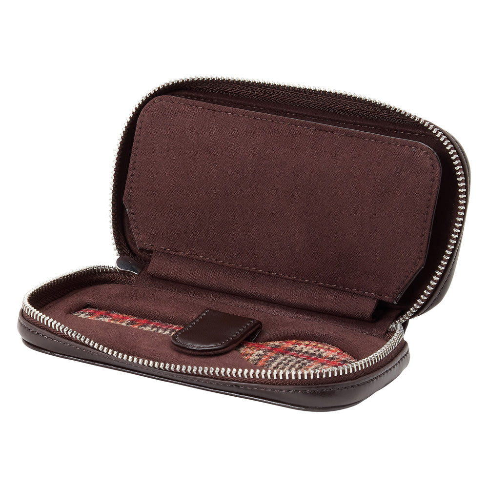 WOLF WM Brown 2 Piece Watch Zip-Case - view 3