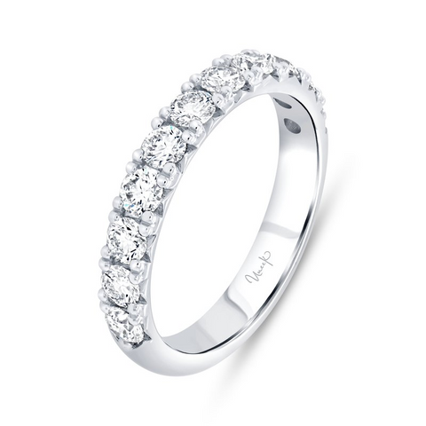 18 Karat White Gold Diamond Wedding Ring