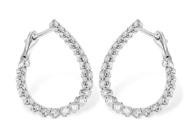 14 Karat White Gold Diamond Earrings