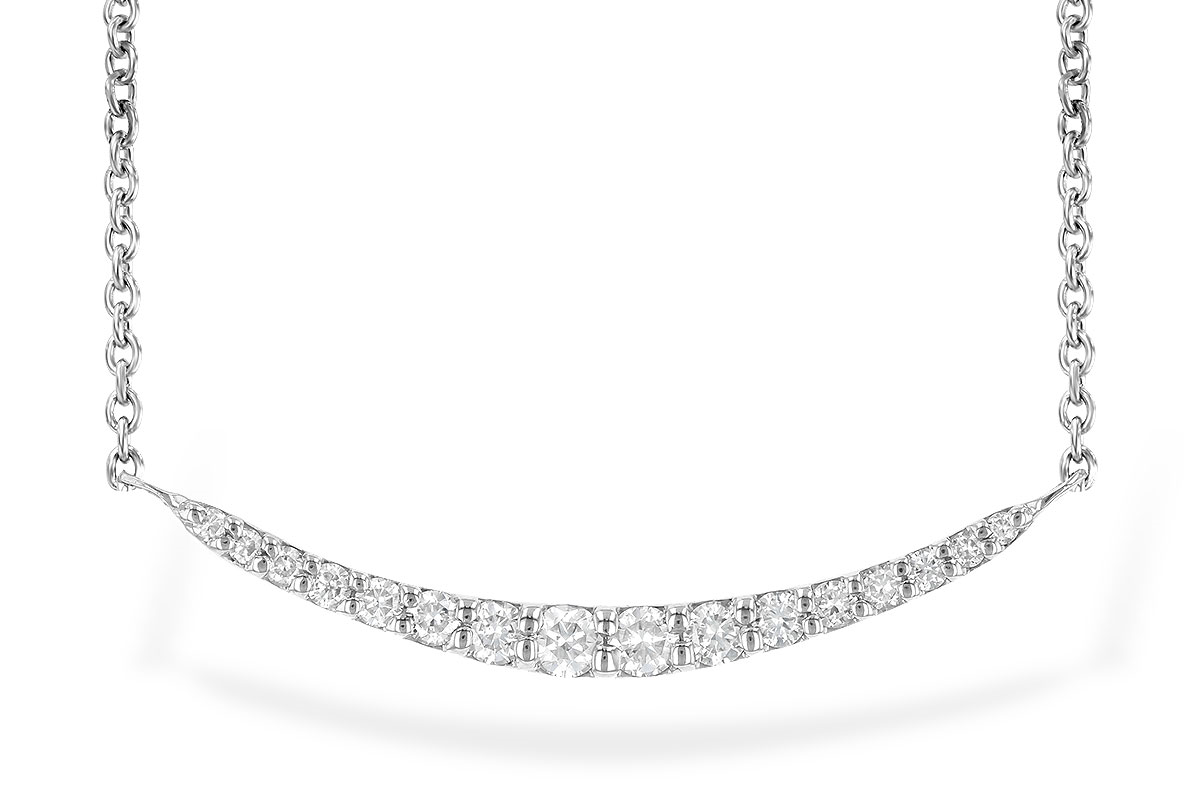 14 Karat White Gold Diamond Necklace