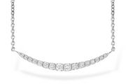 14 Karat White Gold Diamond Necklace