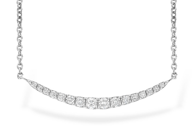 14 Karat White Gold Diamond Necklace