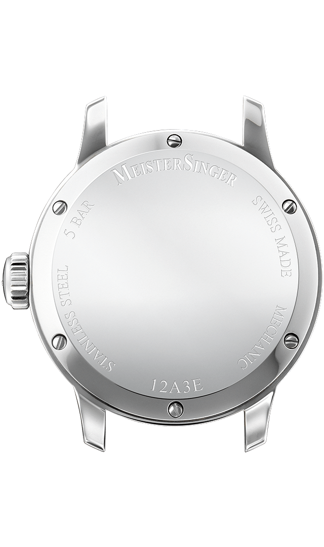 MeisterSinger "No. 01" Single-Hand Hand-Wound in SS, White Dial