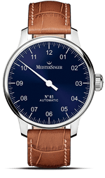 MeisterSinger "No. 03" Single-Hand Automatic in SS, Sunburst Blue Dial