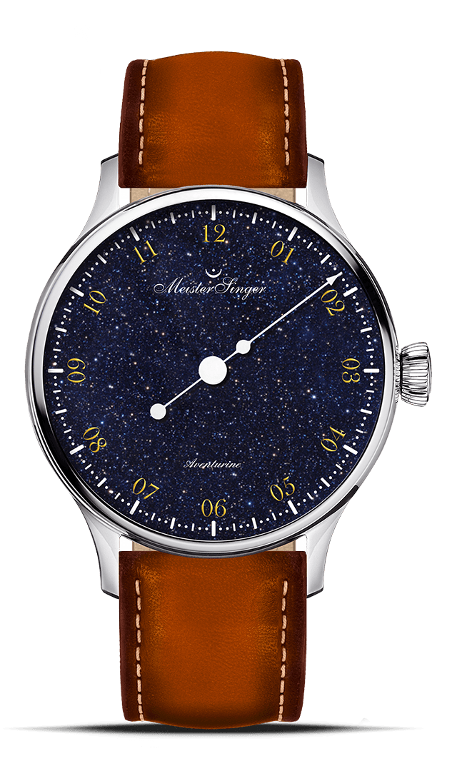 MeisterSinger "Pangaea" Single-Hand Automatic in SS, Aventurine Dial