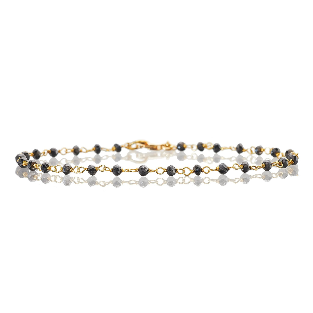 Sethi Couture "Jillian" Black Diamond Bracelet in 18K Yellow Gold, 2.30 ctw