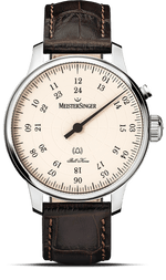 MeisterSinger "Bell Hora" Hourly Chime Automatic in SS, Natural Ivory Dial