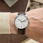Sternglas "Berlin" Quartz Watch in Stainless Steel, Metro Silver Dial