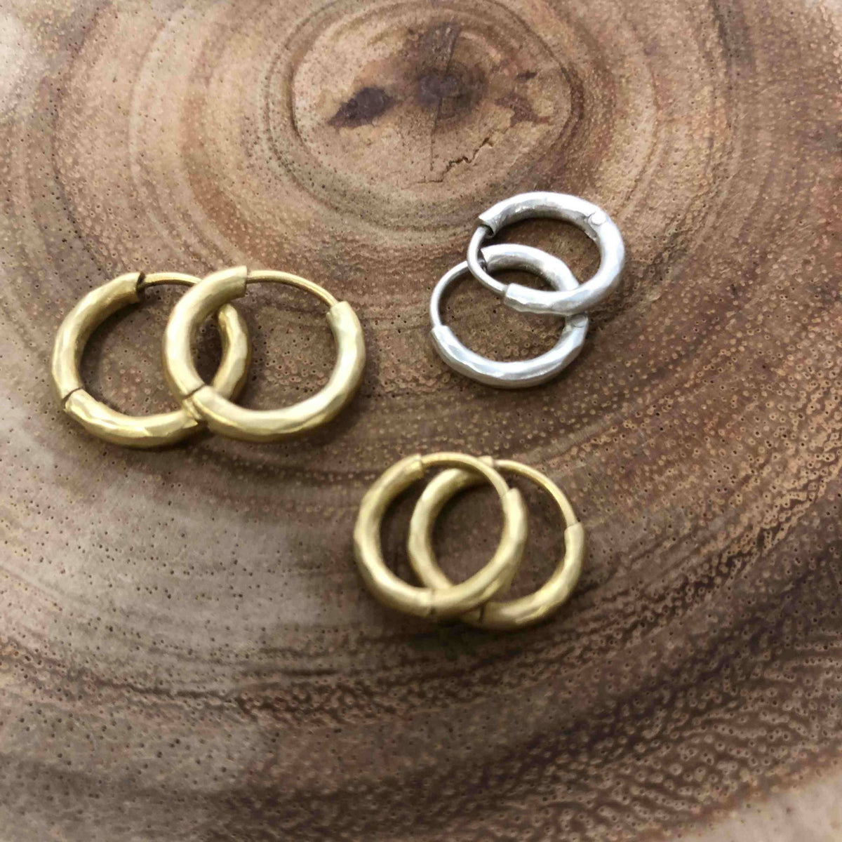 Lika Behar "Diana" Starter Hoop Earrings in Sterling Silver, 12 mm