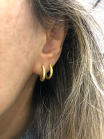Lika Behar "Diana" Starter Hoop Earrings in 22K Yellow Gold, 15 mm
