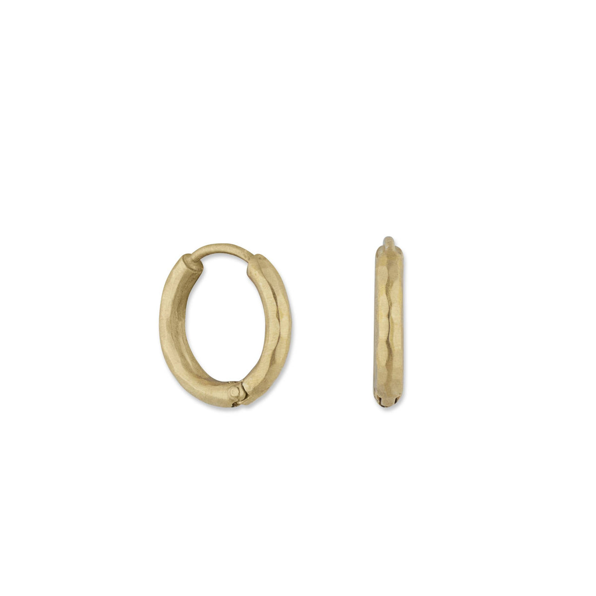 Lika Behar "Diana" Starter Hoop Earrings in 22K Yellow Gold, 15 mm