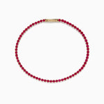 Ruby Tennis Bracelet in 14K Yellow Gold