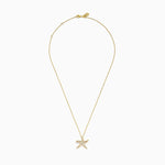 Diamond Starfish Pendant in 14K Yellow Gold, 0.13 ctw view 3