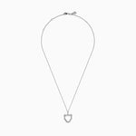 Diamond Sculpted Panther Outline Pendant in 14K White Gold view 3