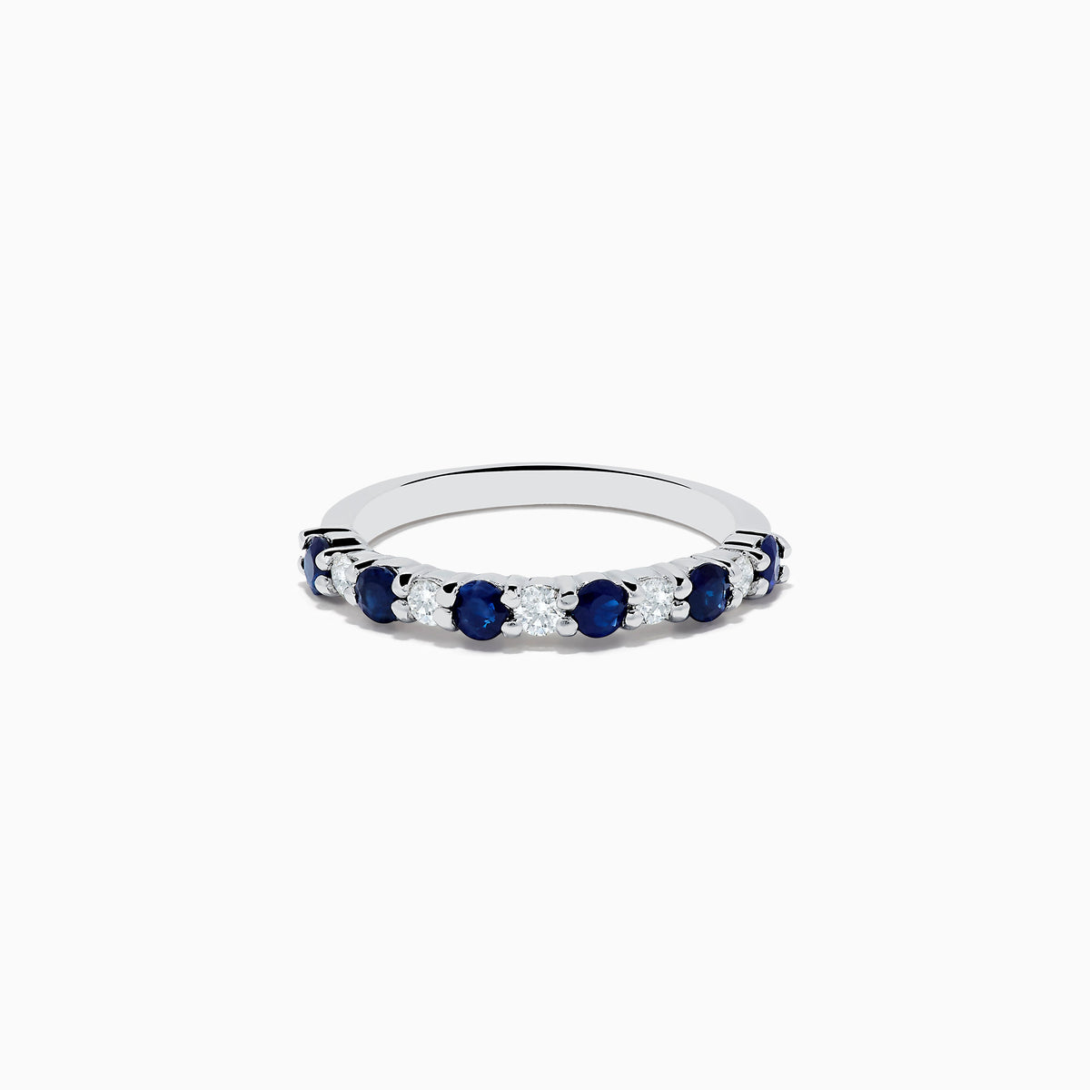 Gemma Blue Sapphire and Diamond Ring in 14K Gold, 0.88 ctw