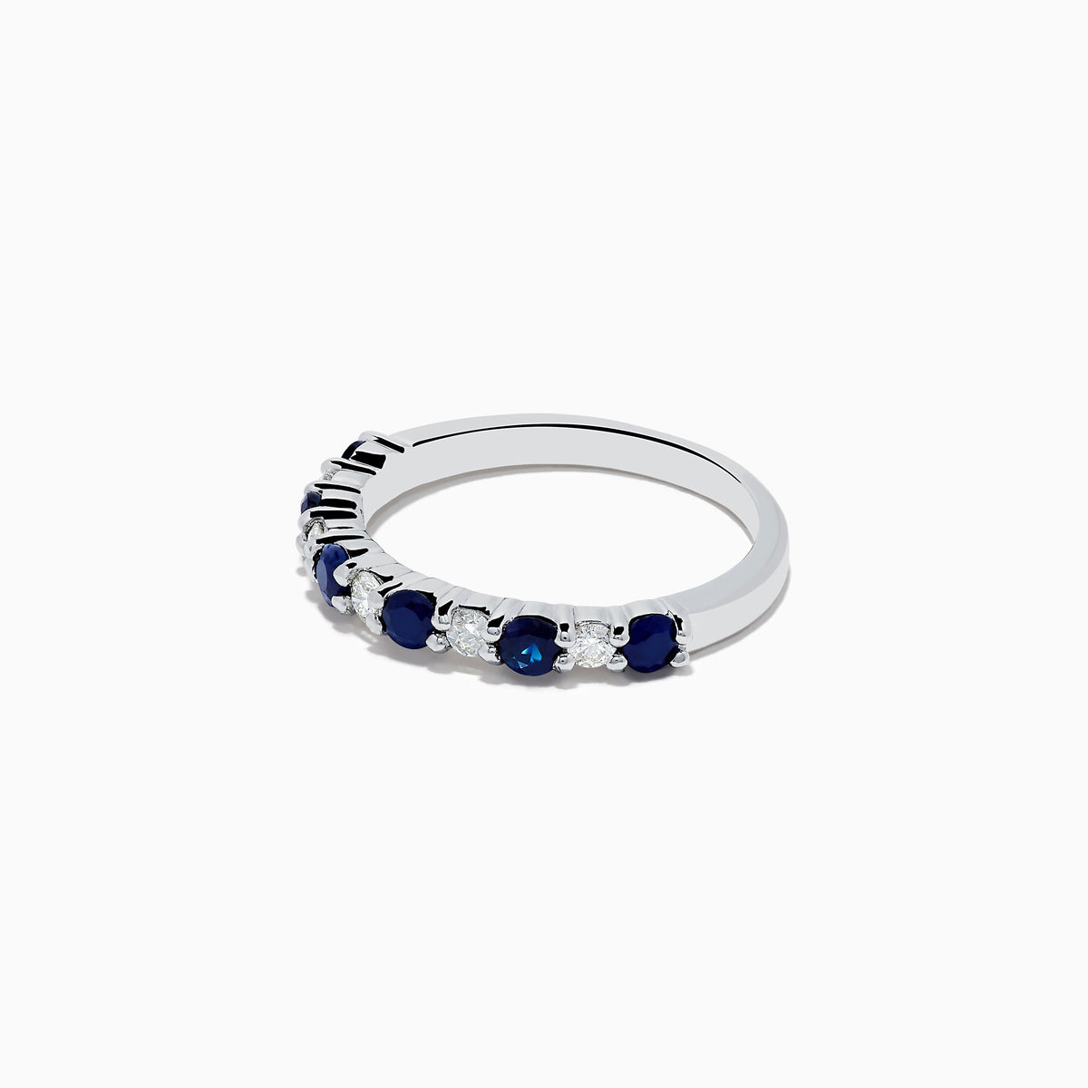 Gemma Blue Sapphire and Diamond Ring in 14K Gold, 0.88 ctw view 2