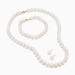 Three-Piece Pearl Set in 14K Yellow Gold view 2