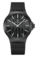 GLOCK Quartz Watch in Black Steel, Black Dial, Black Bracelet