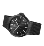 GLOCK Quartz Watch in Black Steel, Black Dial, Black Bracelet