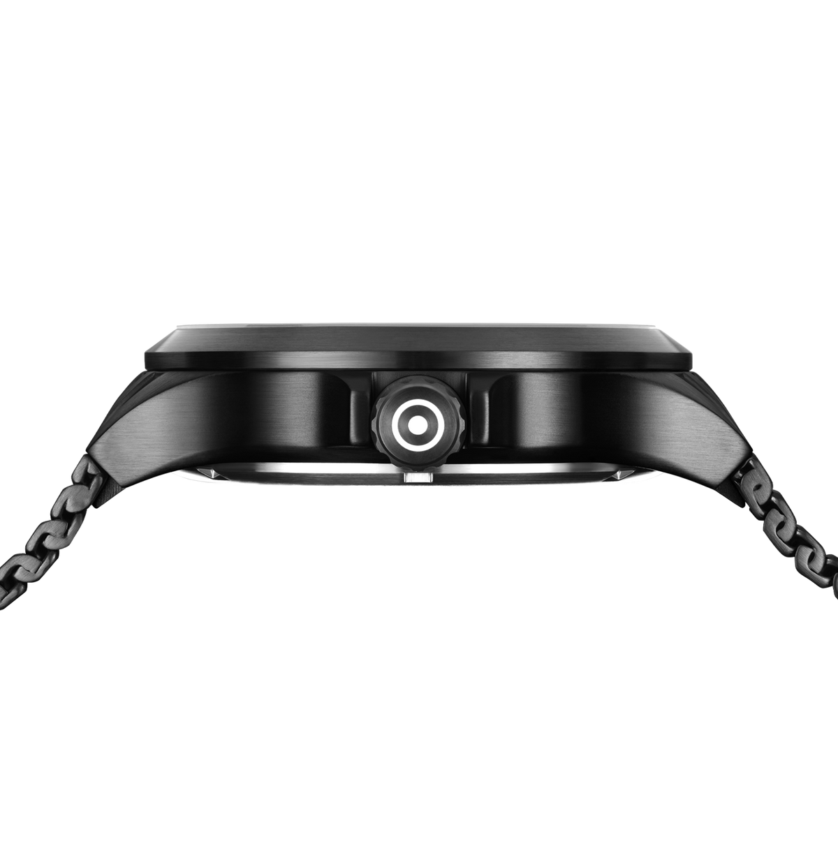 GLOCK Quartz Watch in Black Steel, Black Dial, Black Bracelet