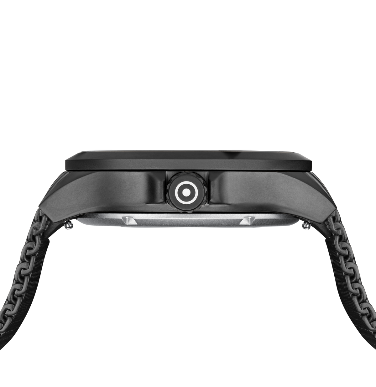 GLOCK Open Heart Automatic Watch in Gunmetal Steel, Gunmetal Dial, Gunmetal Bracelet