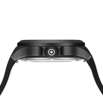 GLOCK Open Heart Automatic Watch in Gunmetal Steel, Black Dial, Black Strap