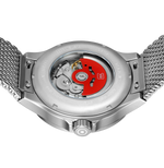 GLOCK Skeleton Automatic Watch in Stainless Steel, Black Dial, Silver-Tone Strap