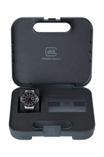 GLOCK Rotating-Bezel Watch in Stainless Steel, Black Dial, Black Strap (GW-15-1-22)