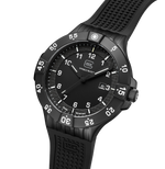 GLOCK Tritium Watch in Gunmetal Steel, Black Dial, Black Strap