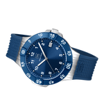 GLOCK Rotating-Bezel Watch in Dark Blue Steel, Blue Dial, Dark Blue Strap