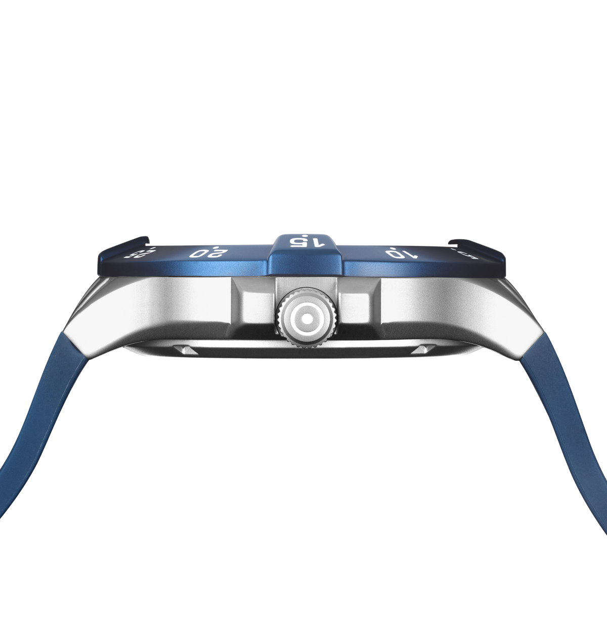 GLOCK Rotating-Bezel Watch in Dark Blue Steel, Blue Dial, Dark Blue Strap
