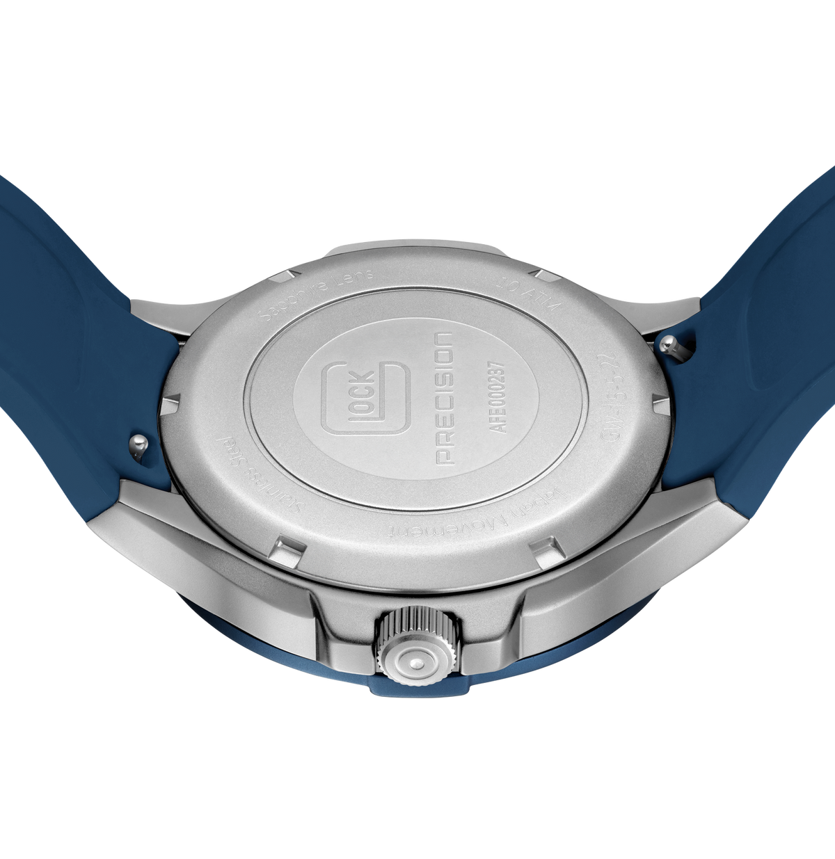 GLOCK Rotating-Bezel Watch in Dark Blue Steel, Blue Dial, Dark Blue Strap