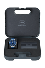 GLOCK Rotating-Bezel Watch in Dark Blue Steel, Blue Dial, Dark Blue Strap