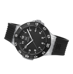 GLOCK Rotating-Bezel Watch in Black Steel, Black Dial, Black Strap (GW-15-6-22)