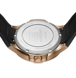GLOCK Rotating-Bezel Watch in Coyote Steel, Black Dial, Black Strap