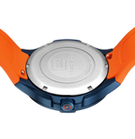 GLOCK Limited Edition Rotating-Bezel Watch in Dark Blue Steel, Blue Dial, Orange Strap
