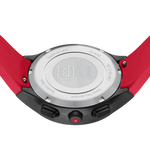 GLOCK Diamond Chronograph Watch in Black Steel, Black Dial, Red Strap