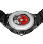 GLOCK Skeleton Automatic Watch in Black Steel, Coyote Dial, Black Bracelet
